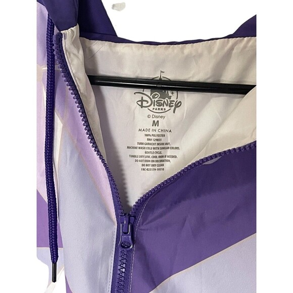 Disney Jacket Womens Medium Purple Magic Kingdom Tomorrowland Full Zip Coat - Picture 3 of 16